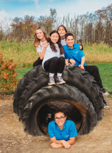 Hellericks Family Farm Staff on adventure farm tires